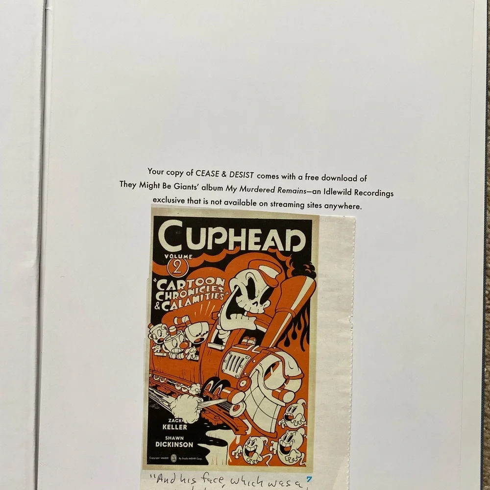 Cease & Desist Inspired by the Music of They Might Be Giants Book